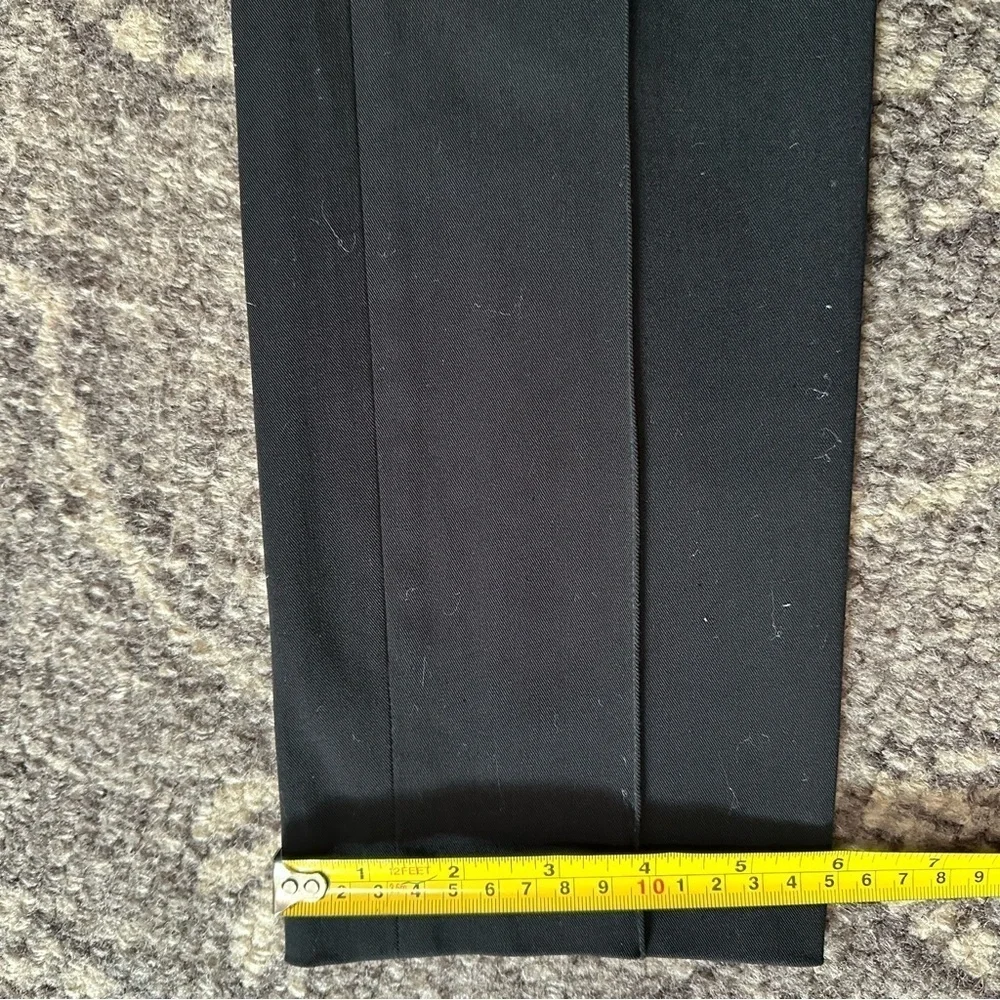 CAMBIO Women’s Size 2 Black Ros Techno Stretch Pin Tuck Seamed Trousers Pants